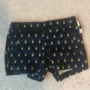 J. Crew pineapple shorts